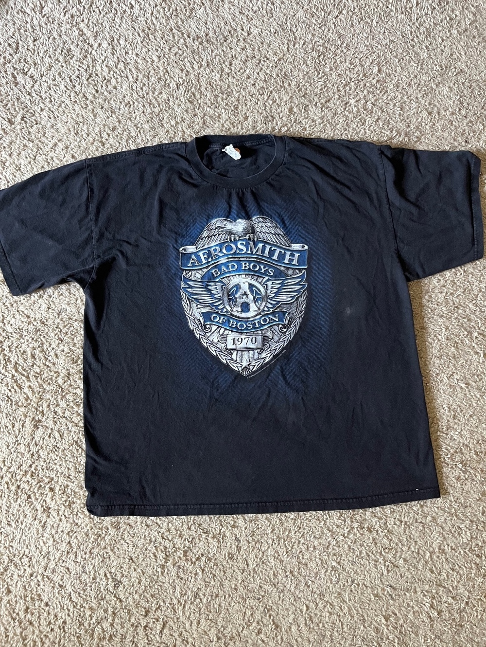 Aerosmith Bad Boys of Boston 2014 Tour Black Graphic T-Shirt Size 2XL